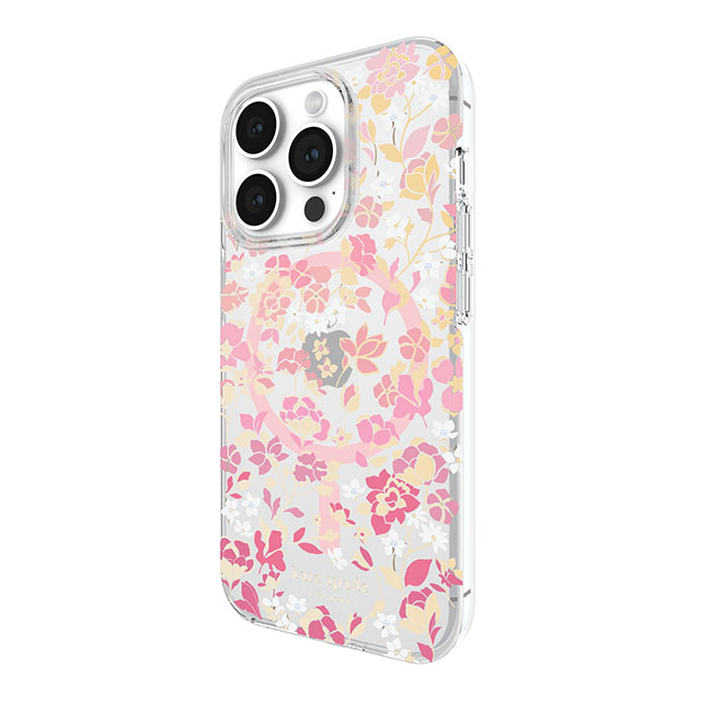 【iPhone15 Pro ケース】Protective Hardshell Case for MagSafe (Flowerbed Pink Ombre/White/Rose/Pink/Multi/Gold Foil Logo)goods_nameサブ画像