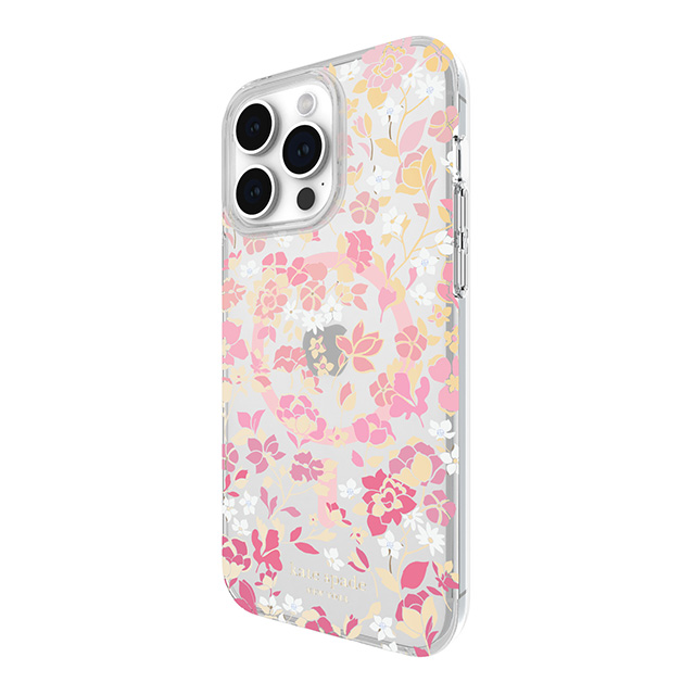 【iPhone15 Pro Max ケース】Protective Hardshell Case for MagSafe (Flowerbed Pink Ombre/White/Rose/Pink/Multi/Gold Foil Logo)サブ画像