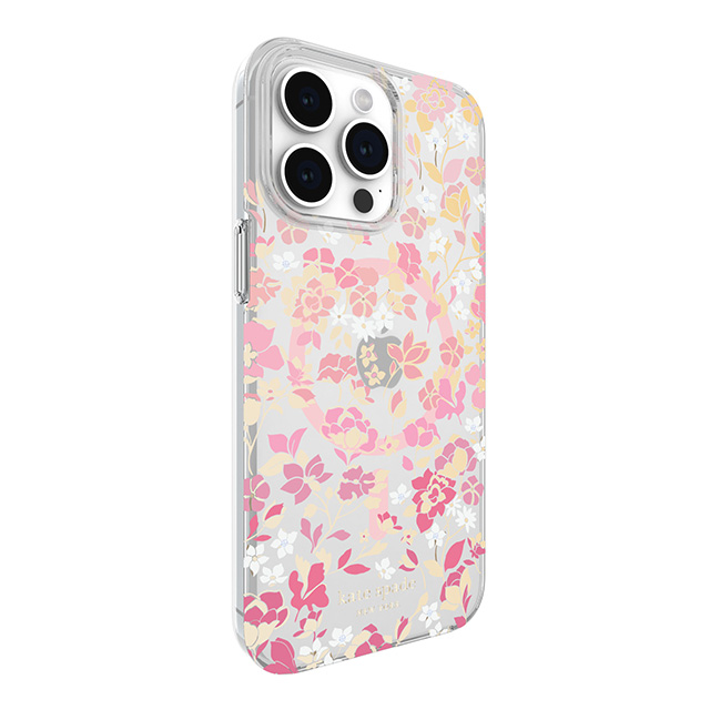 【iPhone15 Pro Max ケース】Protective Hardshell Case for MagSafe (Flowerbed Pink Ombre/White/Rose/Pink/Multi/Gold Foil Logo)goods_nameサブ画像