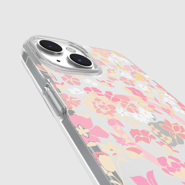 【iPhone15 Plus ケース】Protective Hardshell Case for MagSafe (Flowerbed Pink Ombre/White/Rose/Pink/Multi/Gold Foil Logo)goods_nameサブ画像