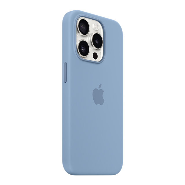 MagSafe対応iPhone 15 Pro シリコーンケース - ウインターブルー