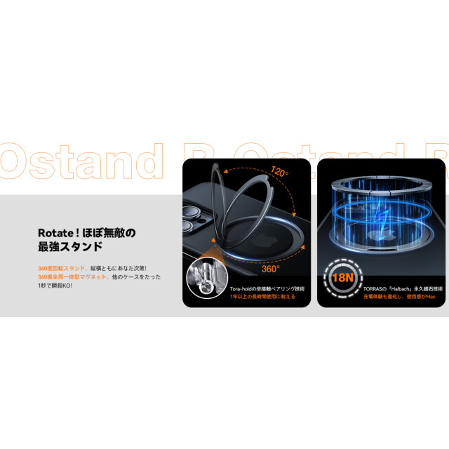 【iPhone15 Pro Max ケース】UPRO Ostand Pro Case (Black)サブ画像