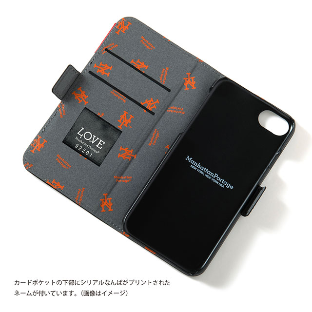 【iPhoneSE(第3/2世代)/8/7 ケース】MLB Embroidery Book Type Case (NYM)サブ画像