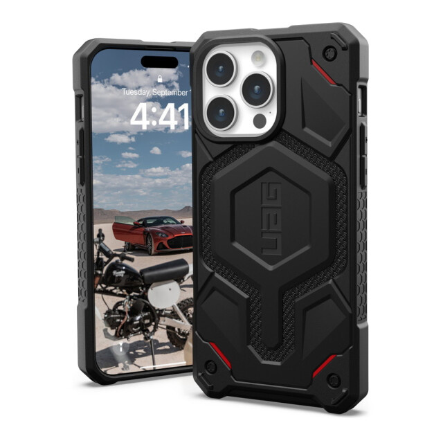 【iPhone15 Pro Max ケース】UAG MONARCH PRO (ケブラーブラック)