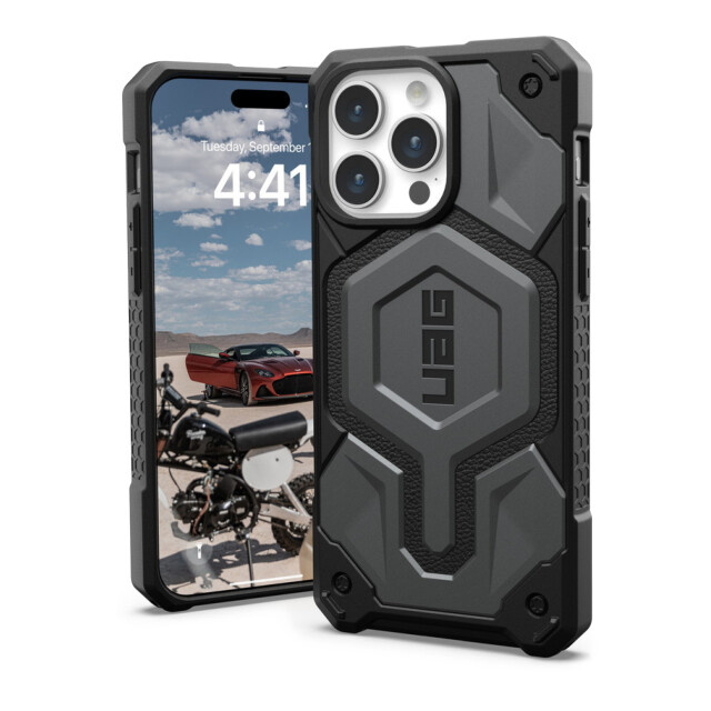 【iPhone15 Pro Max ケース】UAG MONARCH PRO (シルバー)