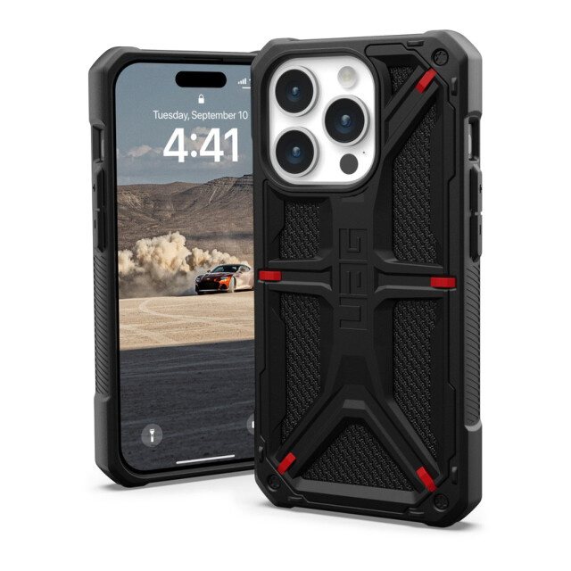 【iPhone15 Pro ケース】UAG MONARCH (ケブラーブラック)