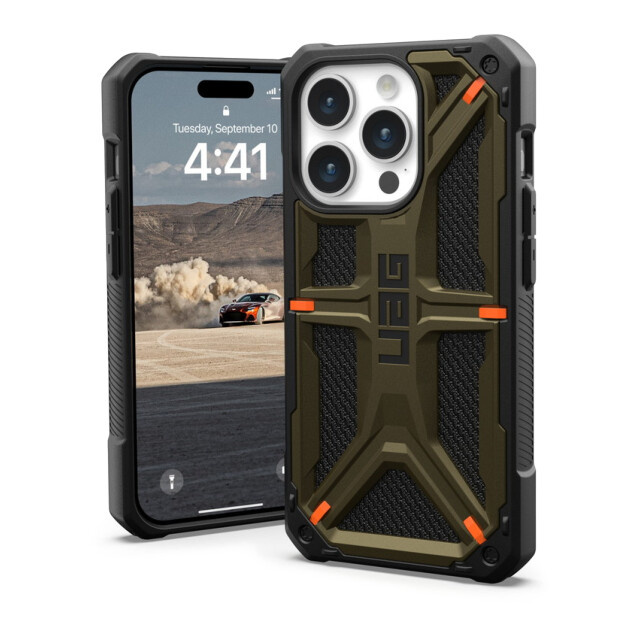 【iPhone15 Pro ケース】UAG MONARCH (ケブラーエレメントグリーン)