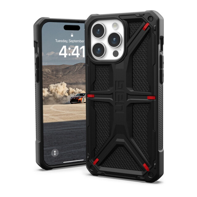 【iPhone15 Pro Max ケース】UAG MONARCH (ケブラーブラック)