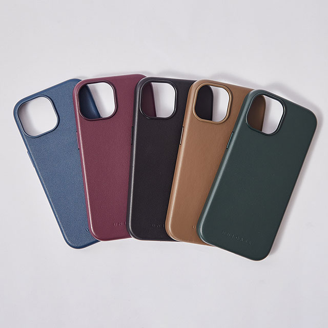 【iPhone15/14/13 ケース】Leather Plain Case(black)サブ画像