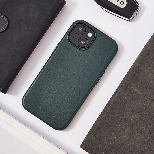 【iPhone15/14/13 ケース】Leather Plain Case(green)goods_nameサブ画像