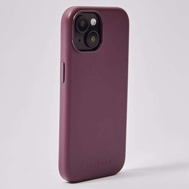 【iPhone15/14/13 ケース】Leather Plain Case(purple)サブ画像