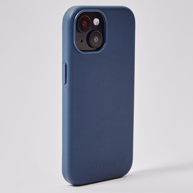 【iPhone15/14/13 ケース】Leather Plain Case(blue)サブ画像