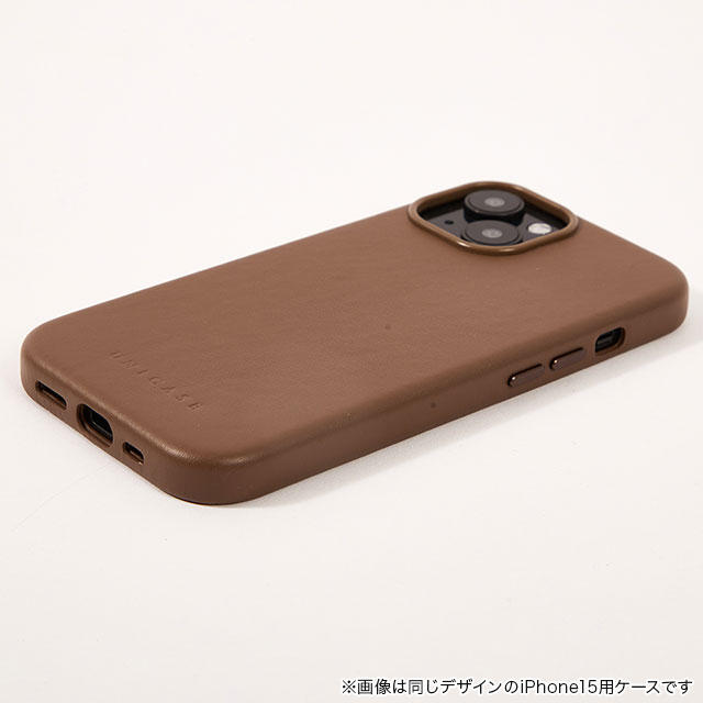 【iPhone15 Pro ケース】Leather Plain Case(black)goods_nameサブ画像