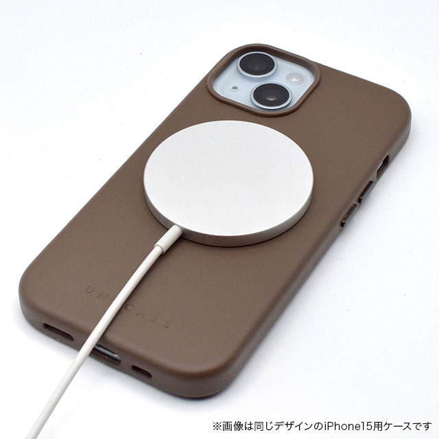 【iPhone15 Pro ケース】Leather Plain Case(black)サブ画像