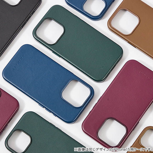 【iPhone15 Pro ケース】Leather Plain Case(green)サブ画像