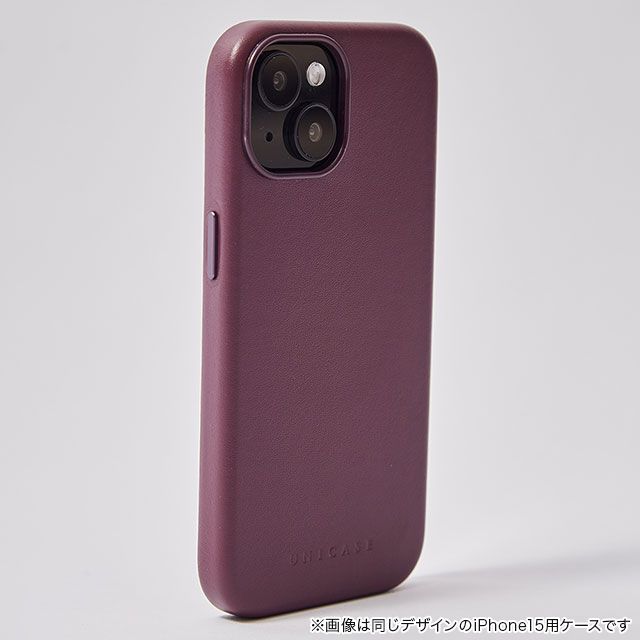 【iPhone15 Pro ケース】Leather Plain Case(purple)goods_nameサブ画像