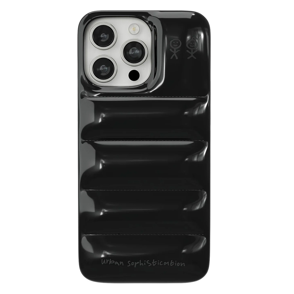 【iPhone15 Pro Max ケース】THE PUFFER CASE (BLACK MANHATTAN)