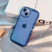 【iPhone15 ケース】Wavy Clear Case (b...