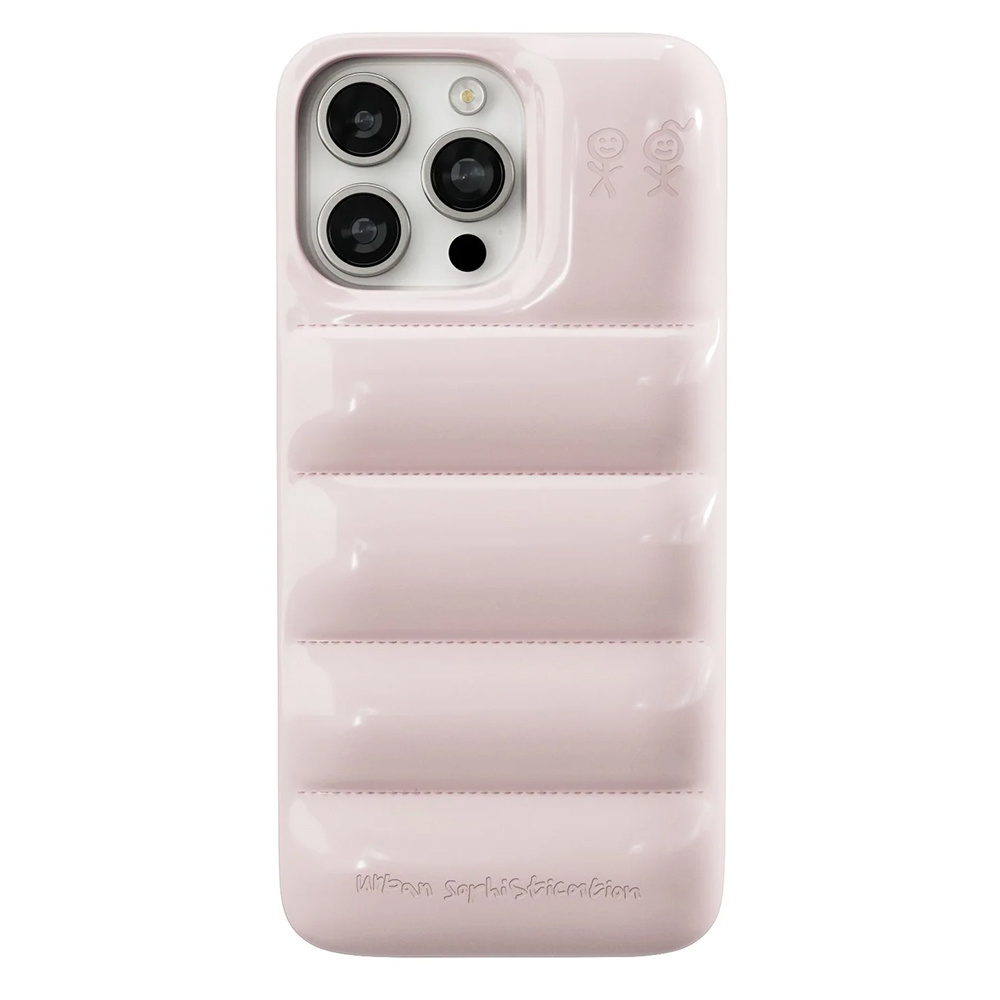 【iPhone15 Pro Max ケース】THE PUFFER CASE (STRAWBERRY FROZEN YOGURT)