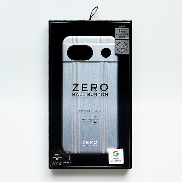 【Google Pixel 8a ケース】ZERO HALLIBURTON Hybrid Shockproof Case (Matte Silver) - Made for Googlegoods_nameサブ画像