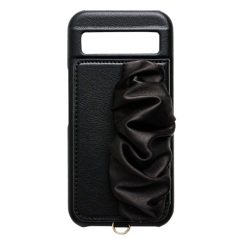 【Google Pixel 8a ケース】Classy Scrunchie Case (black)