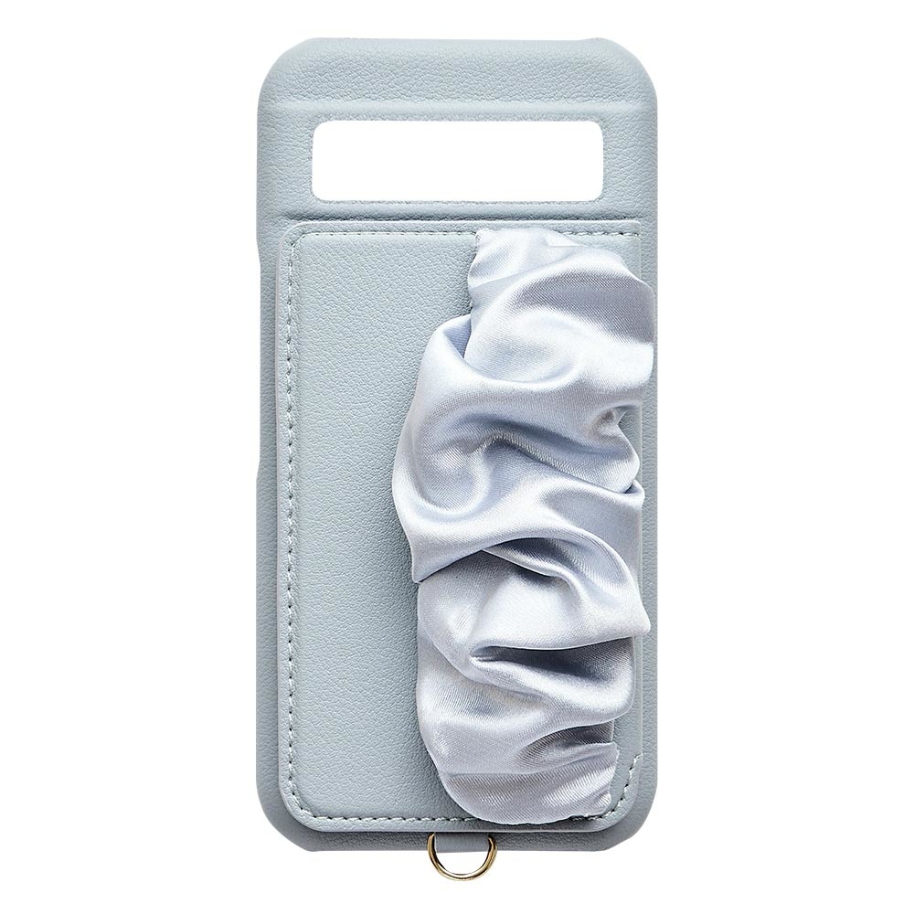 【Google Pixel 8a ケース】Classy Scrunchie Case (pale blue)