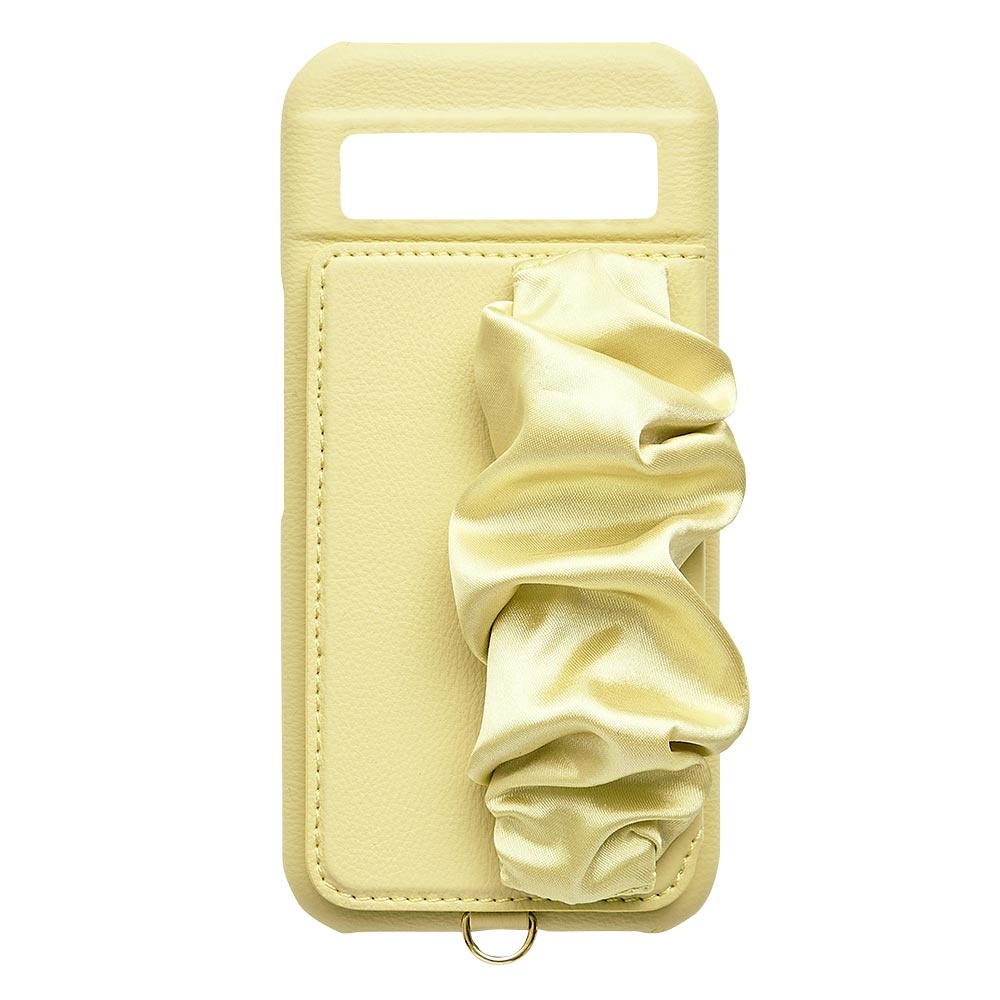 【Google Pixel 8a ケース】Classy Scrunchie Case (butter yellow)