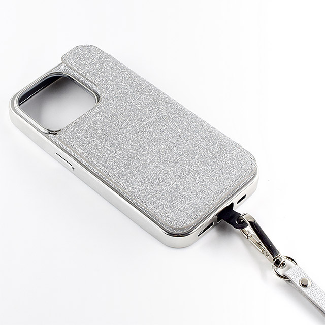 【アウトレット】【iPhone15 Pro ケース】Cross Body Case Duo (shine silver)サブ画像