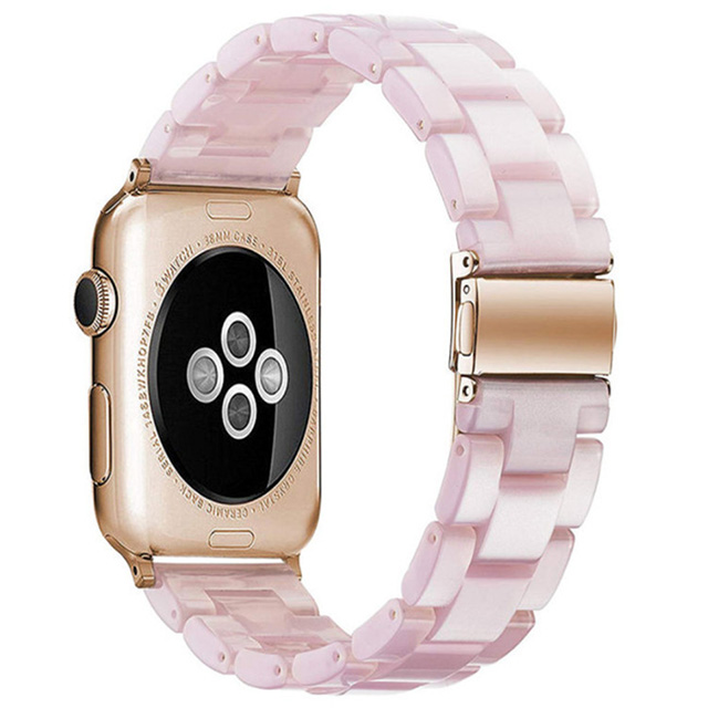 【Apple Watch バンド 41/40/38mm】マーブル樹脂バンド (ピンク) for Apple Watch SE(第2/1世代)/Series9/8/7/6/5/4/3/2/1goods_nameサブ画像