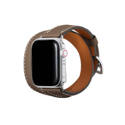 【Apple Watch バンド 41/40/38mm】ダブルトゥール Apple Watch レザーバンド S/Mサイズ (シュリンクレザー/エトープ) for Apple Watch SE(第2/1世代)/Series9/8/7/6/5/4/3/2/1
