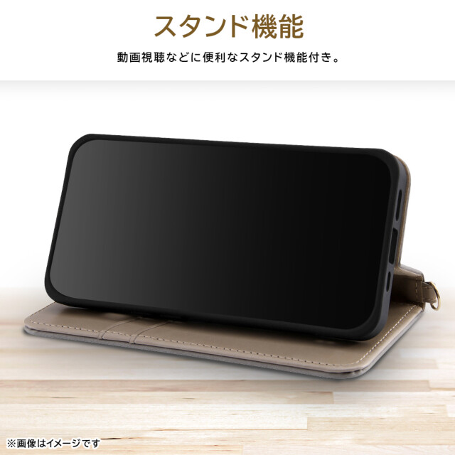 【Google Pixel 8a ケース】耐衝撃 手帳型レザーケース Raffine (グレー)goods_nameサブ画像