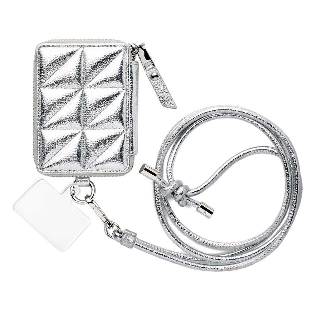 Mag Shoulder Mini Wallet (silver)