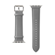 【Apple Watch バンド 49/45/44/42mm】PUレザーバンド(グレー) for Apple Watch Ultra2/1/SE(第2/1世代)/Series9/8/7/6/5/4/3/2/1