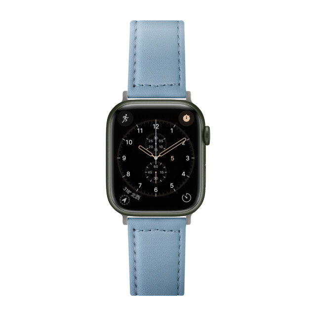 【Apple Watch バンド 49/45/44/42mm】PUレザーバンド(ブルー) for Apple Watch Ultra2/1/SE(第2/1世代)/Series9/8/7/6/5/4/3/2/1サブ画像