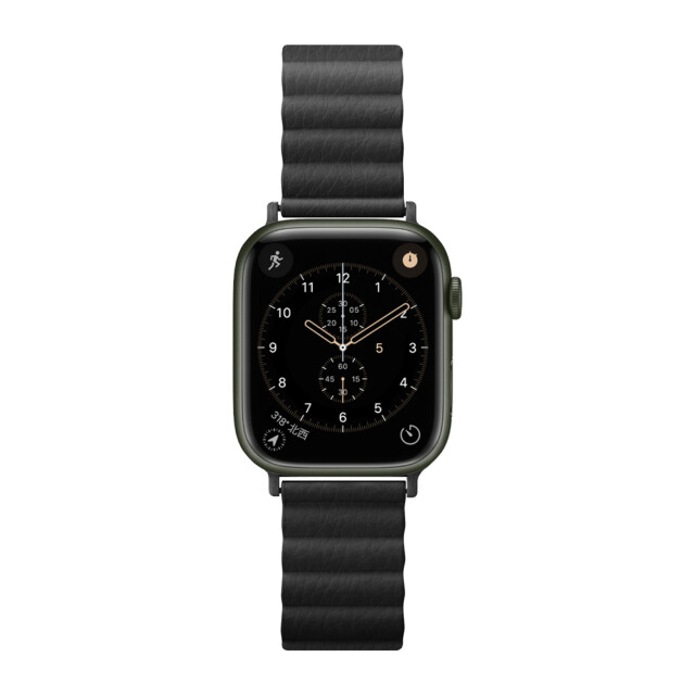 【Apple Watch バンド 41/40/38mm】PUレザーマグネットバンド(ブラック) for Apple Watch SE(第2/1世代)/Series9/8/7/6/5/4/3/2/1サブ画像