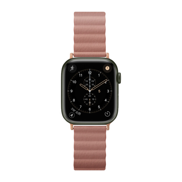 【Apple Watch バンド 41/40/38mm】PUレザーマグネットバンド(ピンク) for Apple Watch SE(第2/1世代)/Series9/8/7/6/5/4/3/2/1サブ画像