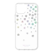 【アウトレット】【iPhone14 Plus ケース】Protective Hardshell Case (Scattered Flowers/Iridescent/Clear/White/Gems)