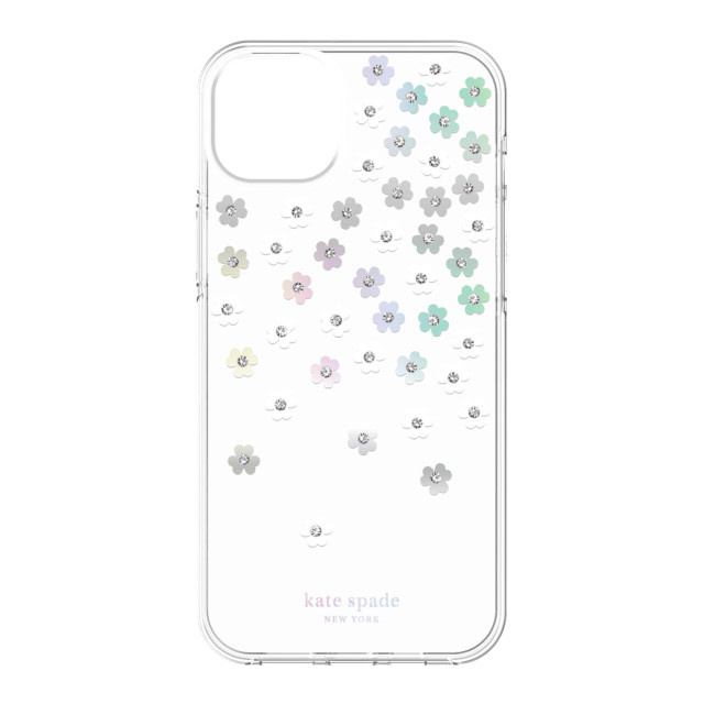 【アウトレット】【iPhone14 Plus ケース】Protective Hardshell Case (Scattered Flowers/Iridescent/Clear/White/Gems)