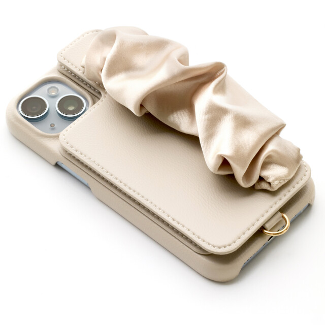 【iPhone15/14/13 ケース】Classy Scrunchie Case (beige)サブ画像