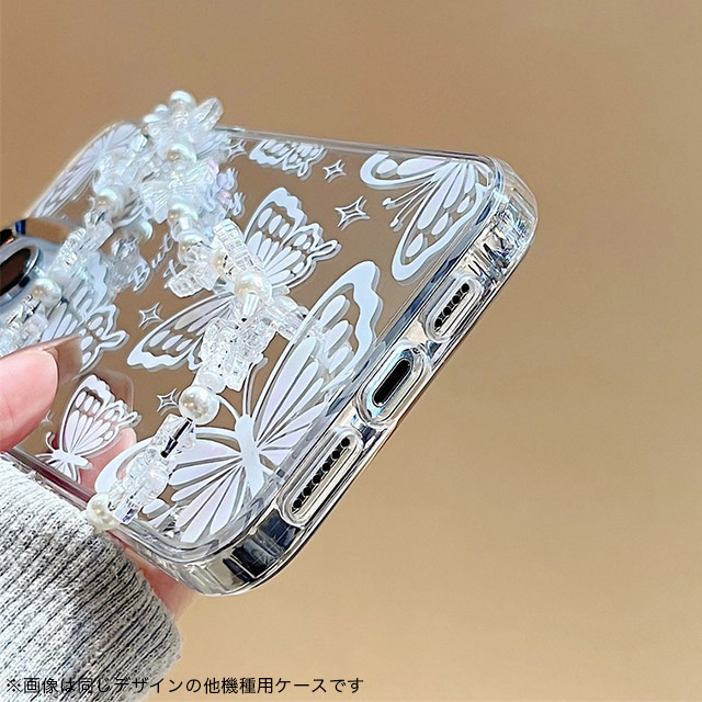 【iPhone15/14/13 ケース】ミラーケース ストラップ付き(バタフライ)goods_nameサブ画像