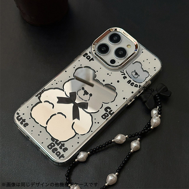 【iPhone15/14/13 ケース】ミラーケース ストラップ付き(ベアー)goods_nameサブ画像