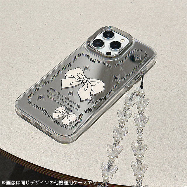 【iPhone15/14/13 ケース】ミラーケース ストラップ付き(リボン)goods_nameサブ画像