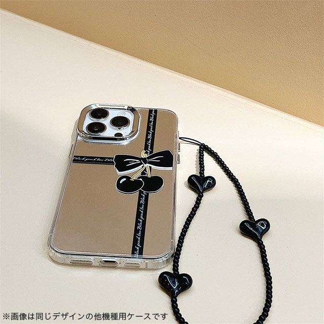 【iPhone15/14/13 ケース】ミラーケース ストラップ付き(チェリー)goods_nameサブ画像