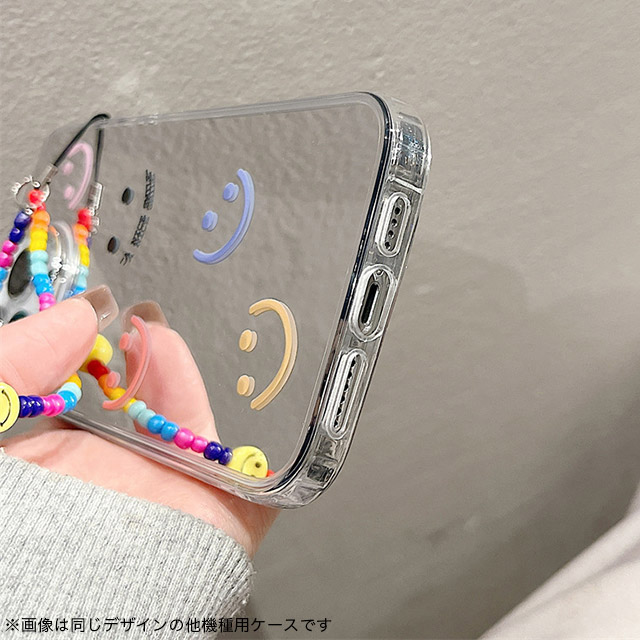 【iPhone15/14/13 ケース】ミラーケース ストラップ付き(スマイル)goods_nameサブ画像