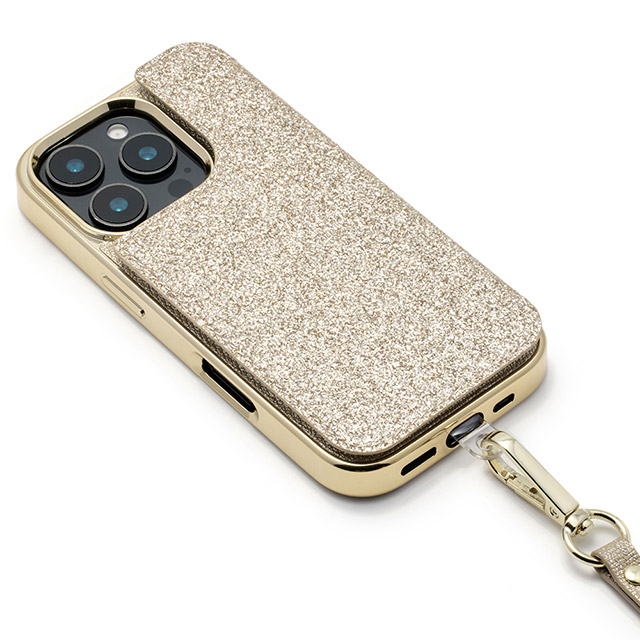 【iPhone16 Pro ケース】Cross Body Case Duo (prism gold)サブ画像