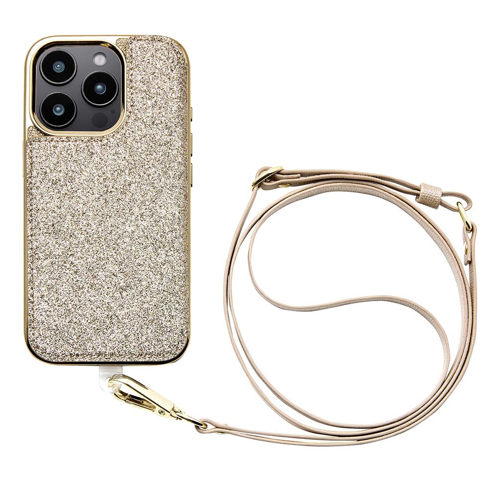 【iPhone16 Pro ケース】Cross Body Case Duo (prism gold)