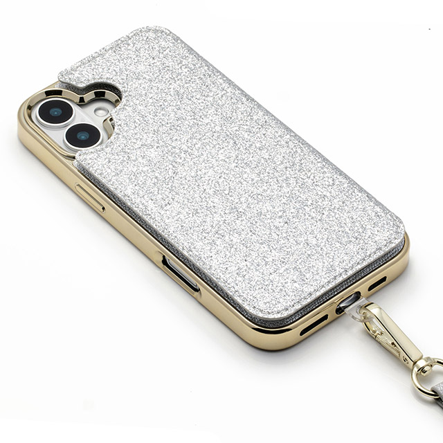 【iPhone16 Plus ケース】Cross Body Case Duo (prism gold)サブ画像