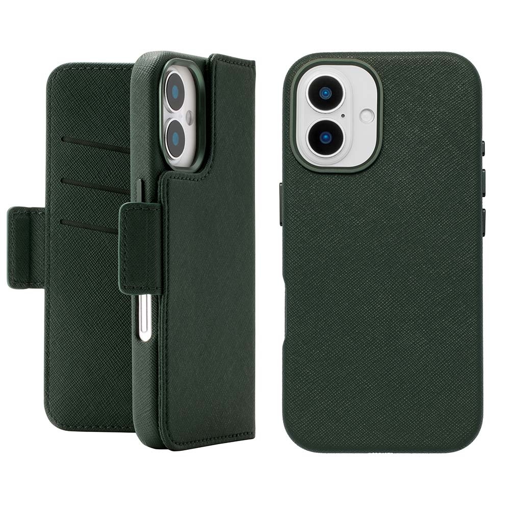 【iPhone16 ケース】2Way Mag Flip Case (green)