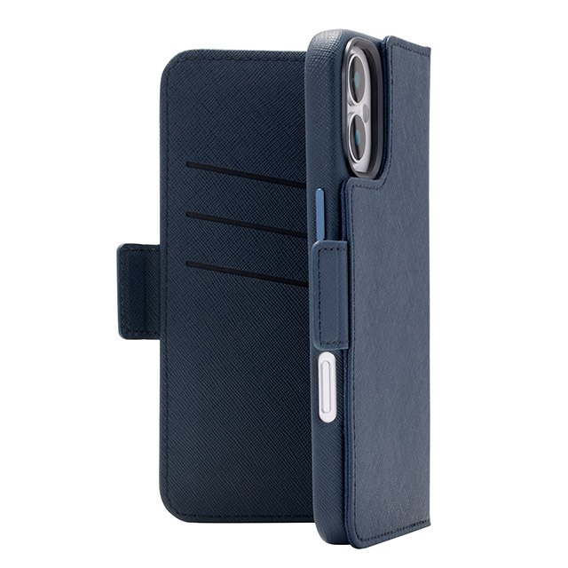 【iPhone16 Plus ケース】2Way Mag Flip Case (navy)サブ画像