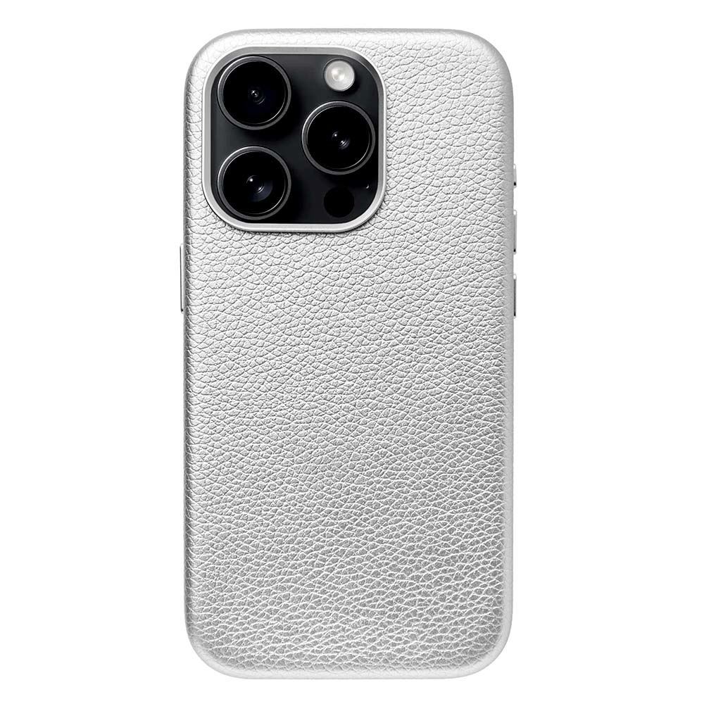 【iPhone15 Pro ケース】Mag Plain Case (silver)